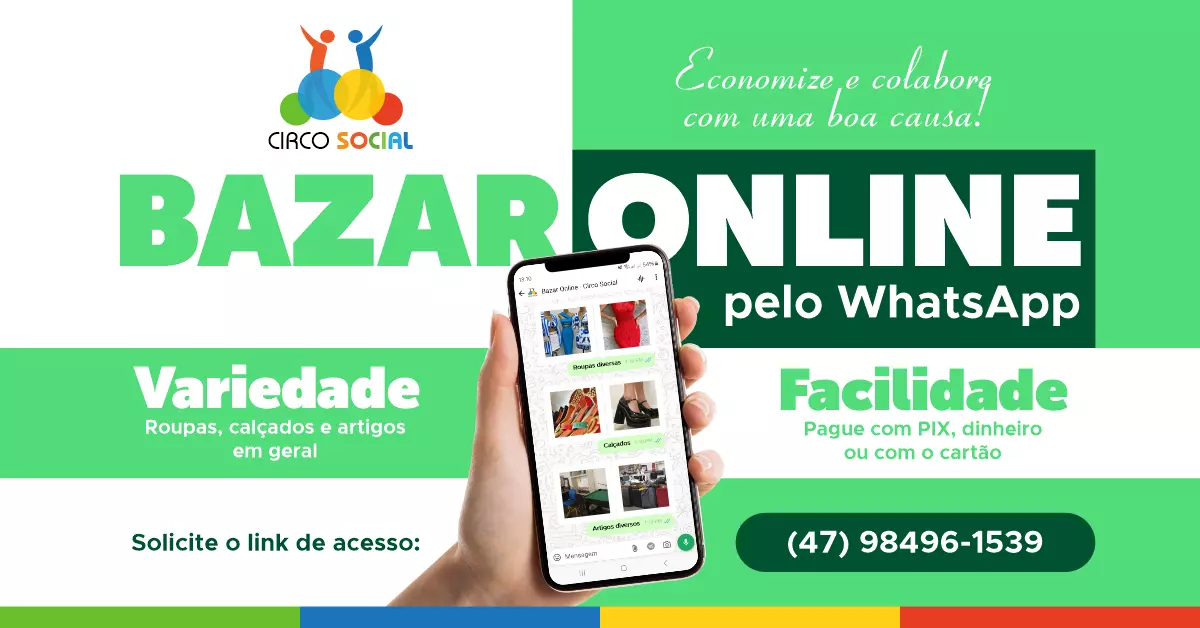 Circo Social inaugura bazar online nesta quarta-feira